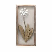DI NV 8X17 METAL HYDRANGEA FLOWER ART