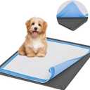 TidyFriend Pee Pad Holder Tray 36 x 36 Inches, Puppy Pad Holder, Easy to Clean and Store Pee Pad Holder for Dogs, Silicon Training Pad Holder, No Spill Puppy Pad Holder (Grey)