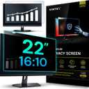 VINTEZ 22 Inch 16:10 Privacy Screen for Computer Monitor and Laptop - Anti Glare Protector Film Blue Light Filter Eye Protection - Computer Screen Privacy Shield, [1 Pack]
