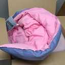 Dinjoy Girls Comforter Set Full Size Colorful Ombre Pink Purple Rainbow Bedding Set Bed in A Bag for Kid Teen Girls 7 Pieces (1 Comforter, 1 Flat Sheet, 1 Fitted Sheet, 2 Pillow Shams, 2 Pillowcases)