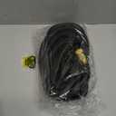 Flexi Hose Lightweight Expandable Garden Hose, 50FT - Retractable Garden Hose, Water Hose - No-Kink Flexibility, 3/4 Inch Solid Brass Fittings and Double Latex Core (Black)