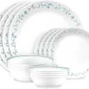 Corelle Country Cottage 16-Piece Mugless Dinnerware Set, Service for 4