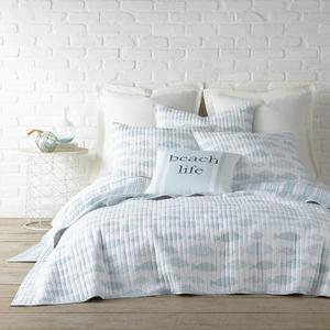 Levtex Home Aqua Breeze Full/Queen Quilt Set, Animal, 100% Cotton, Blue