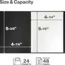 CRANBURY Small Photo Album 4x6 (Pink), 2-Pack 4 x 6 Photo Book, 24 Pockets Shows 48 Pictures, Mini Plastic Picture Album Binder with Customizable Cover