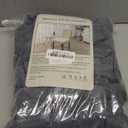 Genina Waterproof Dining Room Chair Covers Stretch Parsons Chair Slipcovers for Dining Room Kitchen Chair Protector Cover, Removable, Washable (6, Flower Pattern-Dark Gray) (Regular-6 Pack)