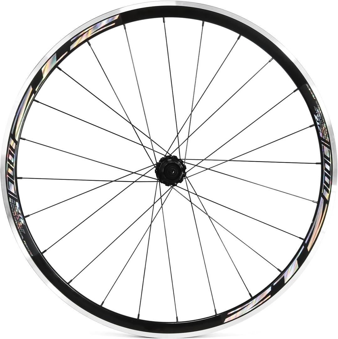 ZTZ 700C Road Bike Wheelset, Ultralight Aluminum Alloy 30mm Road Bike Wheel, 20H Front/24H Rear High-Strength Bike Rims, 700c Clincher, Rim Brake, Compatible 8-12 Speed Cassettes