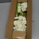 Alupssuc 30Pcs Ranunculus Artificial Flowers Faux Silk Mini Ranunculus, Spring Flowers Artificial Indoor for DIY Bouquets, Bulk Fake Wedding Filler Flowers for Bride Shower Decorations, Ivory White