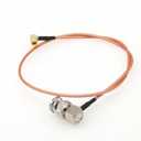 Low VSWR Right-Angle SMB Female to Right Angle BNC Male 50ohm RF Coaxial RG322 Cable for Laser Systems