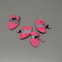 YAODHAOD Dog Shoes for Small Dogs, Puppy Dog Boots & Paw Protector for Winter Snowy Days, Anti-Slip Sole Dog Booties for Indoor Hardwood Floor 4PCS (Pink, Size: 2)