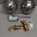 GASHER 2PCS 1" 304 Stainless Steel Float Ball Valve with 1"G Female x 1"NPT Male Adapter, DN25 Adjustable Water Tank Float Ball Valve for Stock Tank Pool Water Level Control