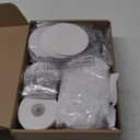 Homecoming Mum Supplies Set - 7'' Artificial Mum Flower Paper Disc Backer Ribbon DIY Craft Kit for Homecoming Week Dancing Party King Queen Gift Decor (Silver, Elegant Style) (Sliver)