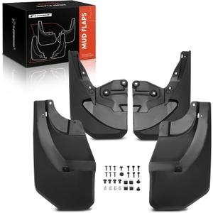 A-Premium Set of 4PCS Mud Flaps Splash Guards Mudguards Mudflaps with Hardware Kits Accessory Compatible with Lexus GX550 2024-2025 (Only fit Overtrail), Front and Rear (Driver and Passenger Side)