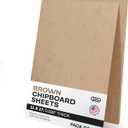 Chipboard Sheets 17" x 11", Pack of 10 - USA-Made Cardboard Sheets