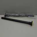 Black Shower Curtain Rod 32 to 43 Inch,1 Inch Diameter Adjustable Spring Tension Stainless Steel Telescoping Rod,Easy Install,No Rust