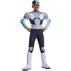 DC Teen Titans Go!: Cyborg Deluxe Costume for Kids by Rubies, Boy's Small