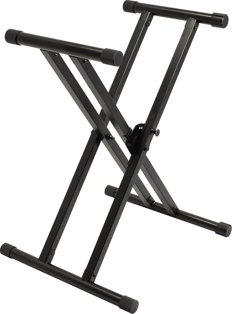 Ultimate Support IQ-X-3000 Heavy-Duty Double-Braced X-Style Keyboard Stand w/ Secure Memory Lock and 300 lbs Capacity