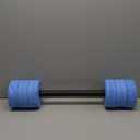 Kemp USA Aquatic Bar Float - 26 Inch Soft Foam Padded Dumbbell Set for Swimming Pool, Water Aerobics & Fitness Exercise - Non-Water Absorbing, Designed for All Ages.