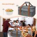 Expandable Casserole Carrier Bag - Double Decker Food Bag, Insulated Casserole Carrier for Hot or Cold Food, Lasagna Holder Tote for Picnics,Beaches,Traveling or Gifts