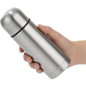 Thermo for Hot Drinks Stainless Steel Thermal Bottle with Cup Termos Para Cafe Hot Water Bottle Vacuum Flask BPA Free Travel Mug Coffee Cup for Hot and Cold Drinks 12 oz/350ml(Silver)