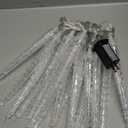 Joomer Blue Christmas Icicle Lights, 13FT 20 Tubes 90 LED 8 Modes Icicle Lights with Timer Function, Waterproof Connectable Ice String Lights for Holiday Home Patio Trees Christmas Decoration