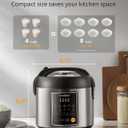 COMFEE' Rice Cooker, 4 Cups Uncooked, 8 Cups Cooked Slow Cooker, 2 Qt Small Multicooker with 10 Presets, Steamer & Grain Cooker, Non-Stick Inner Pot