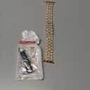 Mosonio Compatible with Apple Watch Band 42mm S11/S10 with Case Women, Jewelry Replacement Metal Wristband with 2 Pack Bling PC Protective Cover for iWatch Series 11/10(42mm,Gold)