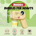8-Pack Bubble Gun,Automatic Dinosaur Bubble Machine Blower for Kids Summer Indoor Outdoor Toys Birthday Wedding Party Gift