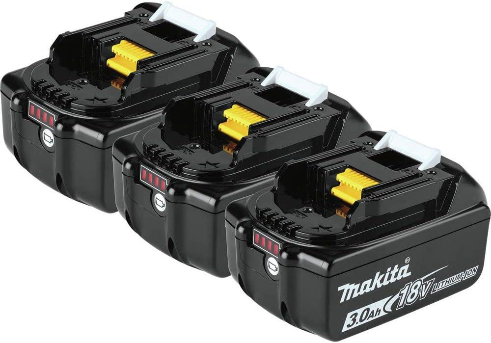 Makita BL1830B-3 18V LXT Lithium-Ion 3.0Ah Battery, 3/pk