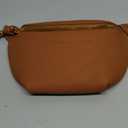 ITAMOOD Genuine Leather Waist Packs for Women, Fashion Fanny Pack Belt Bag, Luxury Designer Trendy Crossbody Bag, Festival Bum Bags for Sports Traveling Running With Chain Straps (Brown)