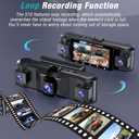 4 Channel 2.5K Dash Cam Front Rear Left Right, 170 Wide Angle Car Dash Camera with 5GHz WiFi & App Control, G-Sensor, Super Night Vision, 24H Parking Monitor, Loop Recording, 64GB SD Card Included