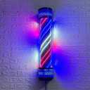 35.4 Colorful Rotating LED Salon Light, Barber Pole,Barber Poles Outdoor,Barber Shop Signs Pole Rotating Illuminated Light Hair Salon Shop Beauty Sign,Wall-Mounted,Outdoor rain-Proof (Colorful)