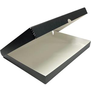 Lineco Clamshell Archival Storage Box, 13.5x19.5x1.75 Inch, Black