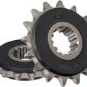 JT Sprockets JTF1370.16RB 16 Tooth Rubber Cushioned Front Countershaft Sprocket, Single, black