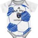 MLS San Jose Infant Creeper "Drop Ball"-24, White