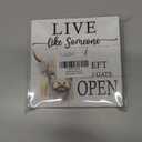 Highland Cow Bathroom Decor, Western Cow Wood Box Signs Desk Shelf Decoration, Western Bathroom Decor, Live Like Someone Left The Gate Open 5x5 Inch