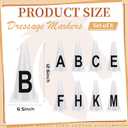 Yexiya 8 Pcs Dressage Cones Plastic Dressage Letters Training Cones Set for Equestrian Athletes and Events Includes A, B, C, E, H, K, F Letters M Letters, White