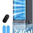 Windowless Air Conditioner w/ 4 Modes & 3 Speeds, Waterless Alert, 2.4-Gal Tank for 20H Cooling, 12H Timer, 20FT Remote, 70 Auto Swing Evaporative Air Cooler, Portable AC Unit for Bedroom