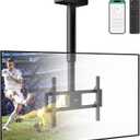 monTEK Motorized Swivel Ceiling TV Mount, Motorized Height, 37-86 Inch TVs