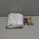 XIMISHOP 4PCS White Christmas Stockings, Large Xmas Glitter Snowflake Plush Hanging Stocking Decoration with Name Tags for Christmas Holiday Family Party Decorations (Silver)