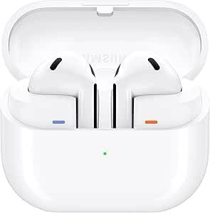 SAMSUNG Galaxy Buds 3 AI True Wireless Bluetooth Earbuds, Sound Optimization, Real-Time Interpreter, Noise Cancelling, Redesigned Fit, Touch Control, Latin American Version (White) 
