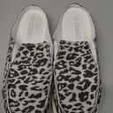 Colgo Womens Mules Shoes, Comfortable Slip on Canvas Shoes for Women(Leopard, 8)