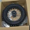 2.50-14 60/100-14 Front 3.00-12 80/100-12 Rear Rim Wheel Tires With 12-15mm Bearing for 50cc 90cc 110cc 125cc SSR125 TTR110 PW80 CRF70 KLX110 Apollo TaoTao DB14 Coolster Pit Bike Motorcycle