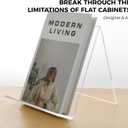 Acrylic Book Stand, Book Display Holder 8.5 x 11, Clear Acrylic Display Easel Transparent Display Stand Holder Tablet Holder for Album, CD, Magazine, Picture, Plate, Artworks, Phone, Tablet