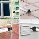 Mortar Pointing Grouting Gun, Cement Caulking Pump with 5 Nozzles for Grouting of Doors & Windows, Stainless Steel Mortar Sprayer Applicator Tool for Grouting, Sealing, Joint Filling (Black)