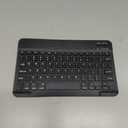 Ultra-Slim Bluetooth Keyboard Portable Mini Wireless Keyboard Rechargeable for Apple iPad iPhone Samsung Tablet Phone Smartphone iPadOS iOS Android (10 inch Black)