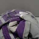 SUNFURA Purple Large Dog Coat, Water-Resistant Fleece, Turtle Neck, Windproof, Reflective, Full Body Warm Winter Dog Jacket with Harness