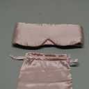 LitBear Silk Sleep Mask for Side Sleeper, Eye Mask Sleeping for Women Men 100% 22 Momme Pure Mulberry Silk, Face-Hugging Padded Eye Cover for Sleeping with Adjustable Band (Pink)