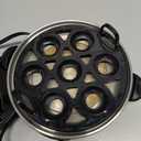 Elite Gourmet EGC-007B# Rapid Egg Cooker, 7 Easy-To-Peel, Hard, Medium, Soft Boiled Eggs, Poacher, Omelet Maker, Auto Shut-Off, Alarm, 16-Recipe Booklet, Black