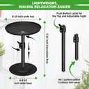 Adjustable Pure Iron Planter Inserts, 7-25 Plant Risers for Inside Pots, Planter Fillers for Large Pots, Indoor & Outdoor Insert with 8-10 Top & 6-10 Base (10 wide top. 10wide base)