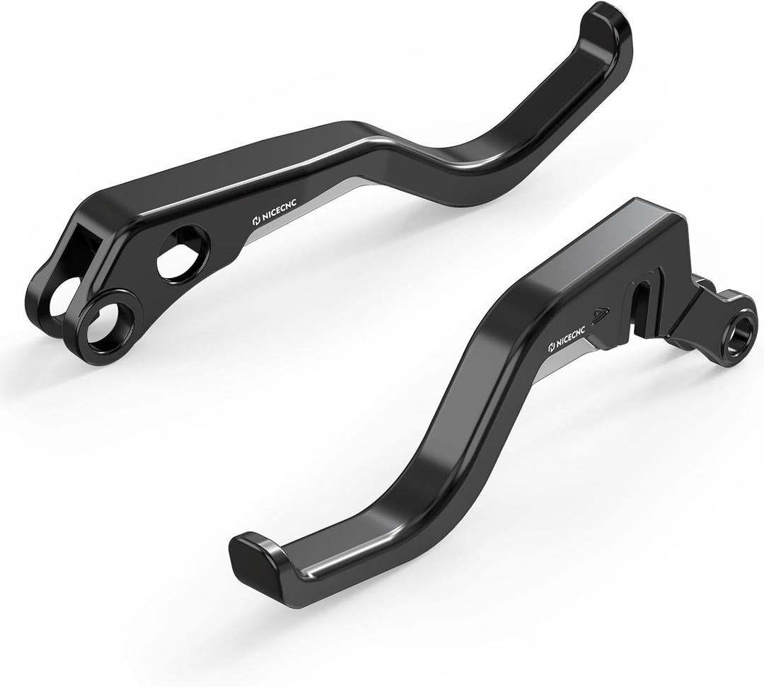 NICECNC Black 2-Finger Short Brake Clutch Levers Compatible with Harley Sportster S RH1250S, Pan America 1250 RA1250, Nightster RH975, Replacement for 36700281/41700626A